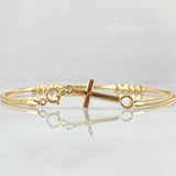 Pulso Cruz Reticulado 2.05gr / 19cm / +4 Oro 18K