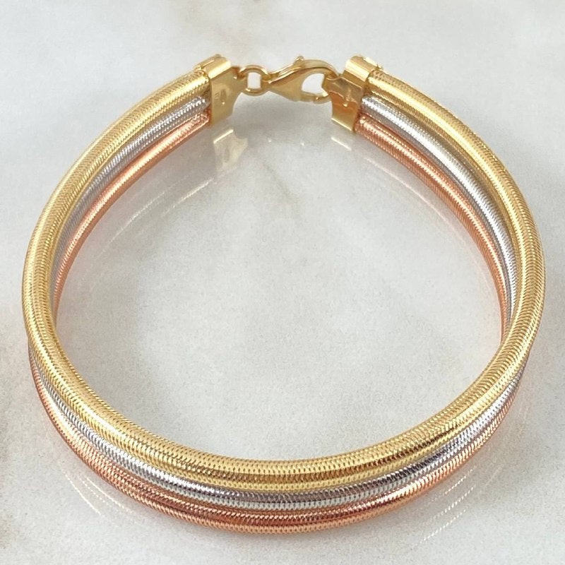 Pulso Flex 5.9gr / 19.5cm-21.5cm / +4 Oro 18K