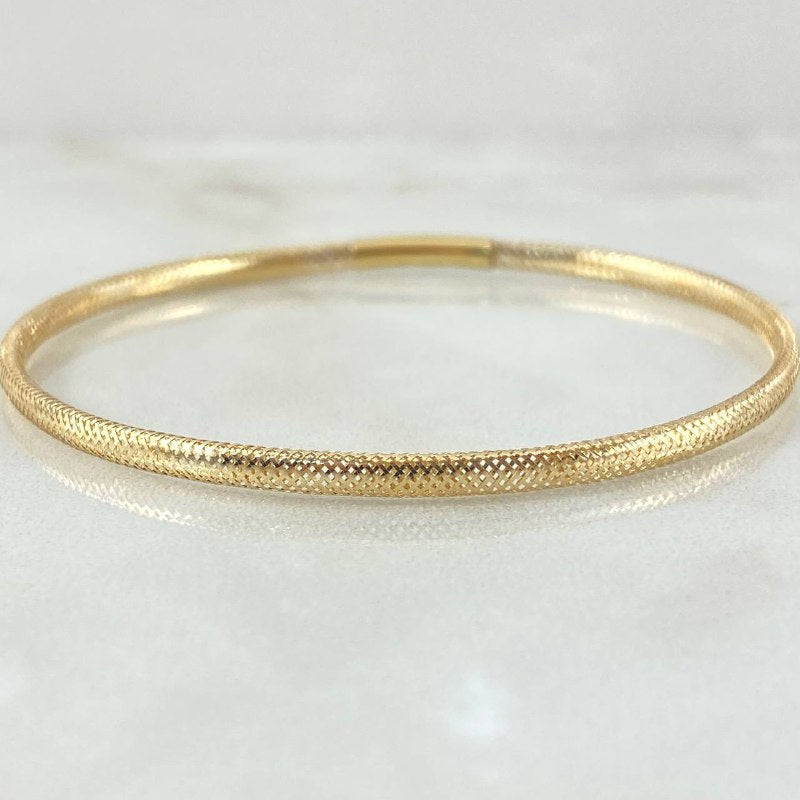 Pulso Aro Reticulado 1.05gr / 18cm / +4 Oro 18K