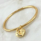 Pulso Flex Corazon 2.5gr / 18cm-20cm / +4 Oro 18K ©