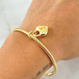 Pulso Flex Corazon 2.5gr / 18cm-20cm / +4 Oro 18K
