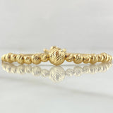 Pulso Bolas Diamantadas 4.35gr / 20cm / +4 Oro 18K