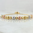Pulso Bolas Intercaladas 4.95gr / 20cm / +4 Oro 18K