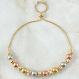 Pulso Bolas Intercaladas 4.95gr / 20cm / +4 Oro 18K