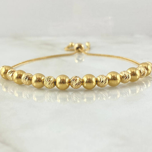 Pulso Bolas Intercaladas 4.7gr / 20cm / Oro Amarillo +4 18K ©