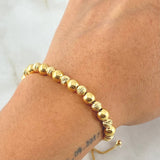 Pulso Bolas Intercaladas 4.8gr / 20cm / +4 Oro 18K