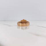 Anillo Correa Corona RX 5.7gr / T7 / Circones Blancos Dos Oros Blanco Rosa 18K &