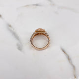 Anillo Correa Corona RX 5.7gr / T7 / Circones Blancos Dos Oros Blanco Rosa 18K &