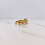 Anillo Correa Corona RX 3.65gr / T6 / Circones Blancos Oro Amarillo 18K &
