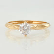 Anillo Solitario 1.25gr / T6 3/4 / Oro Amarillo 18K