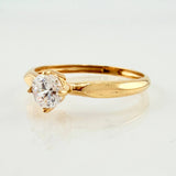 Anillo Solitario 1.25gr / T6 3/4 / Oro Amarillo 18K