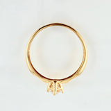 Anillo Solitario 1.2gr / T7 / Oro Amarillo 18K