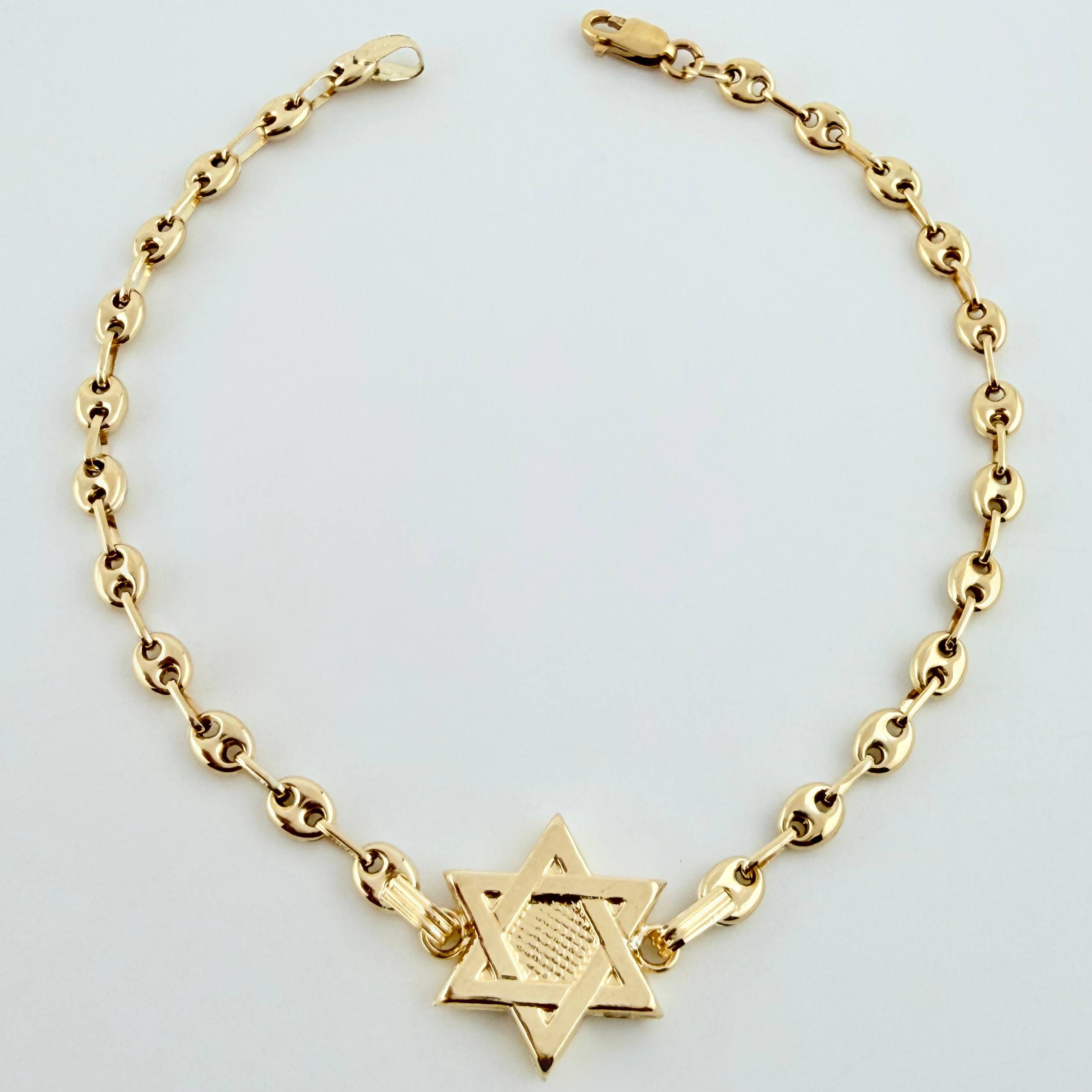 Pulso GC Herraje Estrella De David 2.6gr / 17cm / 3.2mm Oro Amarillo 18K ©
