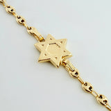Pulso GC Herraje Estrella De David 2.45gr / 18cm / 3.2mm Oro Amarillo 18K