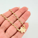 Pulso GC Herraje Estrella De David 2.45gr / 18cm / 3.2mm Oro Amarillo 18K