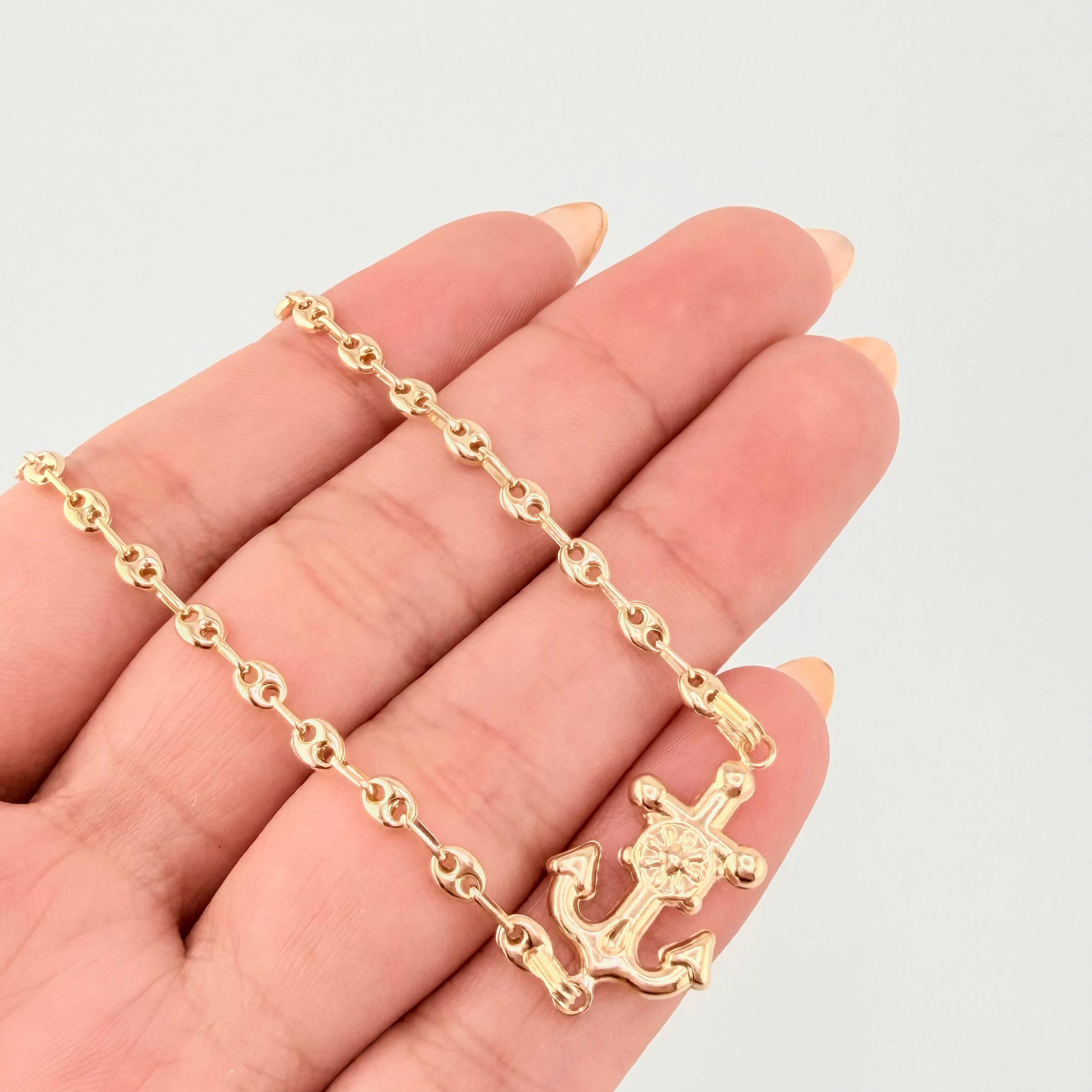 Pulso GC Herraje Ancla 2.65gr / 17cm / 3.2mm Oro Amarillo 18K