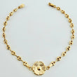 Pulso GC Herraje Flor 2.45gr / 18cm / 3.2mm Oro Amarillo 18K