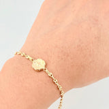 Pulso GC Herraje Flor 2.45gr / 18cm / 3.2mm Oro Amarillo 18K