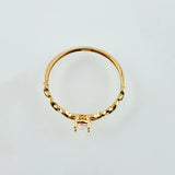 Anillo Solitario Infinitos 1gr / T7 1/4 / Oro Amarillo 18K *