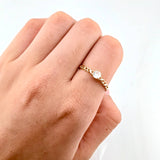 Anillo Solitario Infinitos 1.1gr / T6 1/2 / Oro Amarillo 18K ©