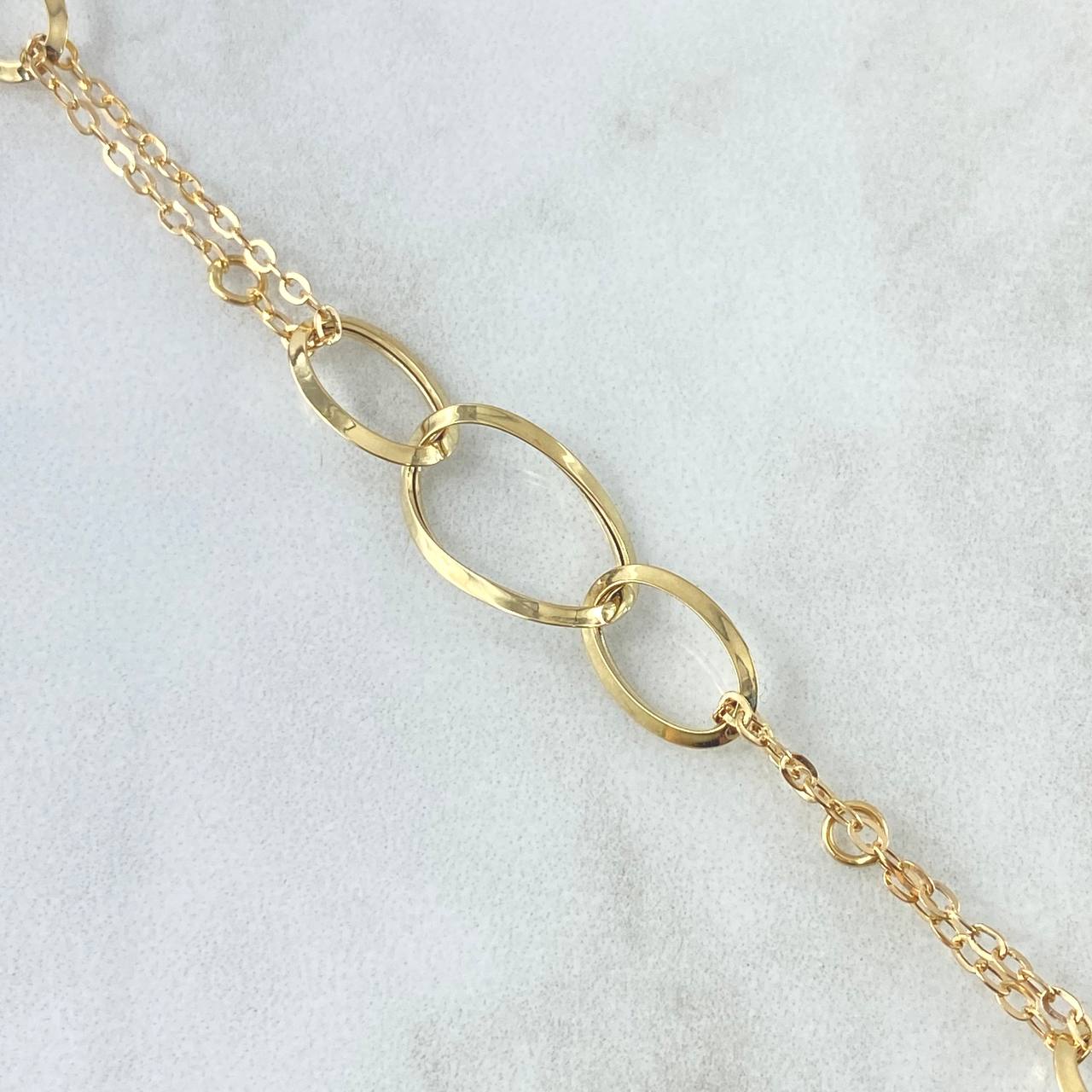 Pulso Tres Aros 1.8gr / 20cm / Oro Amarillo +4 18K