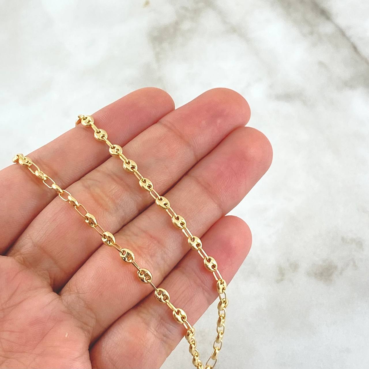 Cadena GC 7.15gr / 60cm / 3.2mm Lisa Oro Amarillo 18K