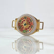 Herraje Ruleta Movil 8.95gr / 2.1cm-3.3cm / Circones Blancos Verde Oro Amarillo 18K ©
