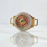Herraje Ruleta Movil 8.95gr / 2.1cm-3.3cm / Circones Blancos Verde Oro Amarillo 18K ©