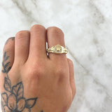 Anillo Correa Corona 3.45gr / T7 1/2 / Oro 18K ©