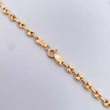 Tobillera GC 4.25gr / 25.8cm / 4mm Diamantada Oro Amarillo 18K $