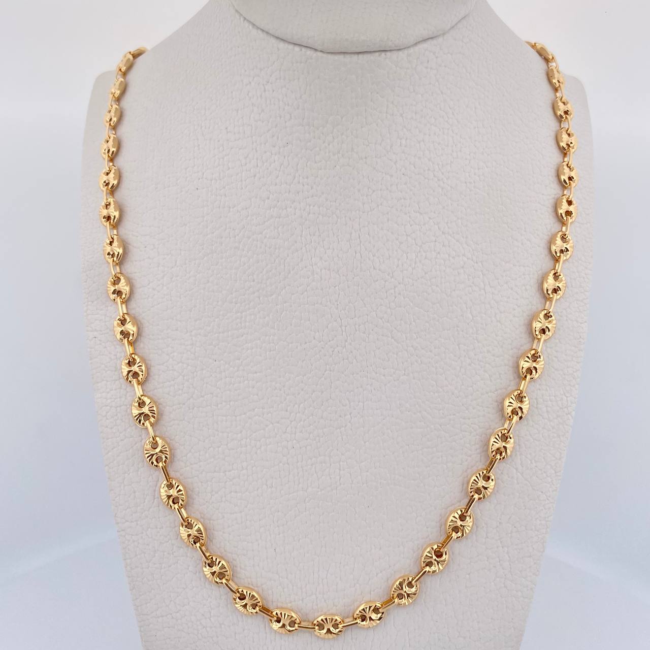 Cadena GC 14.75gr / 62cm / 5mm Diamantada Oro Amarillo 18K $