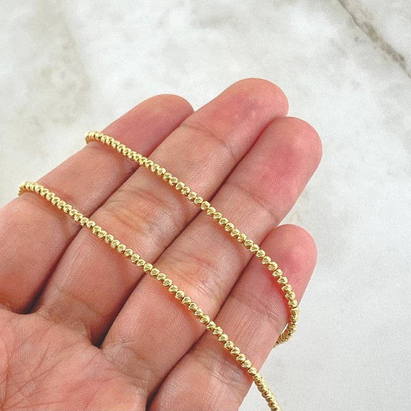 Cadena Militar 8.7gr / 42cm-45cm / +4 Oro 18K ©