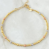 Pulso Aro Bolas 5.05gr / 17cm-20cm / +4 Oro 18K ©