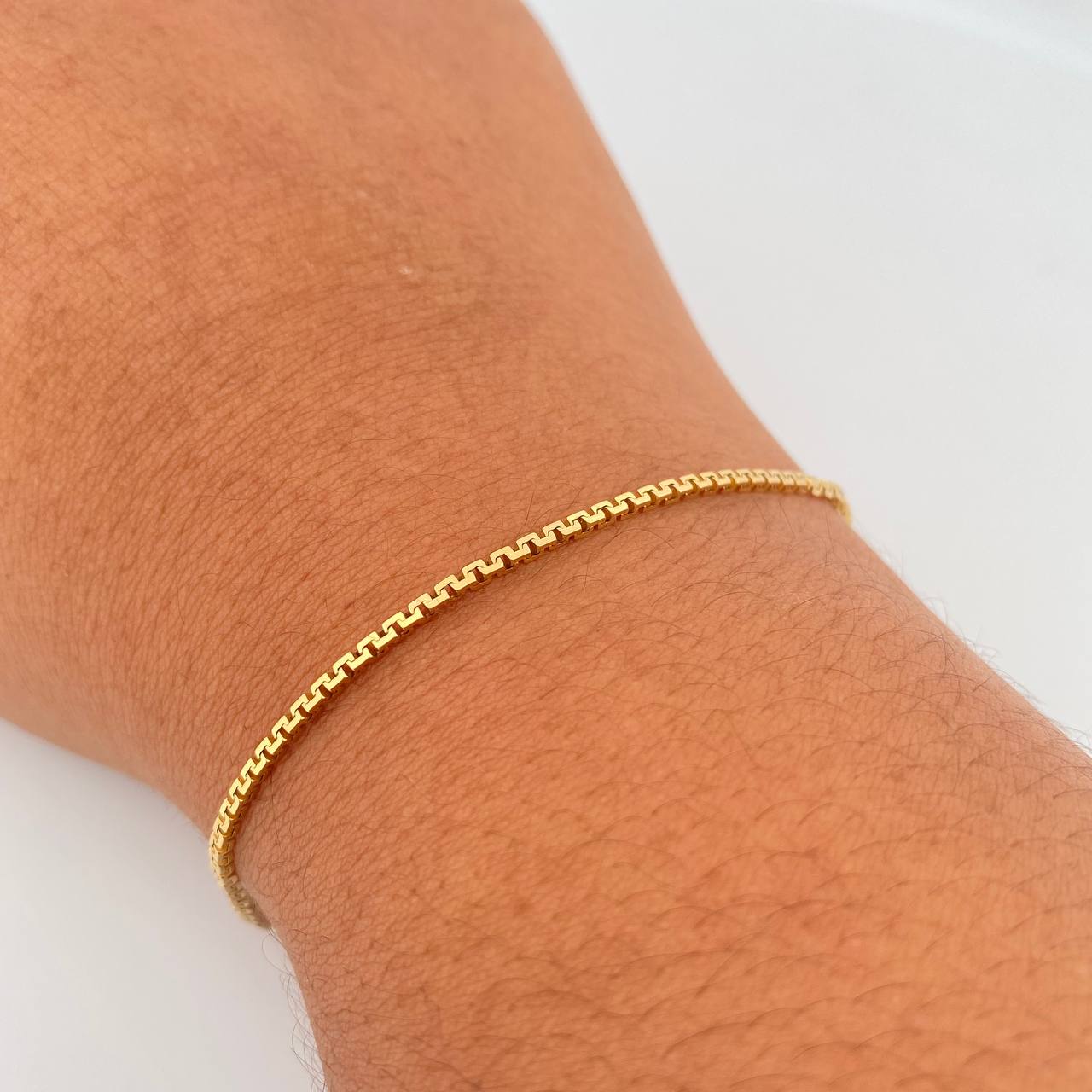 Pulso Veneciano 3.5gr / 20.2cm / 1.3mm Oro Amarillo +3 18K $