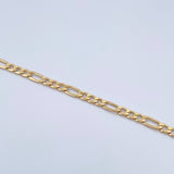 Pulso Figaro 2.9gr / 20cm / 4.4mm Oro Amarillo +1 18K $