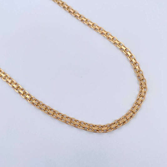 Cadena China 9.35gr / 40.6cm / 3.4mm Oro Amarillo +0 18K $