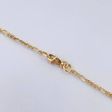 Cadena Figaro 1.7gr / 38.7cm-45.6cm / 1.8mm Oro Amarillo +1 18K $