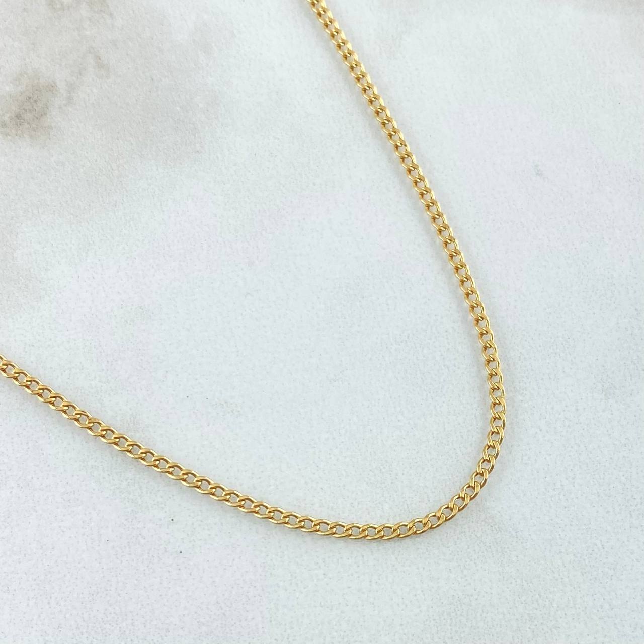 Cadena Cubana 1.6gr / 60cm / +1 Oro 18K ©