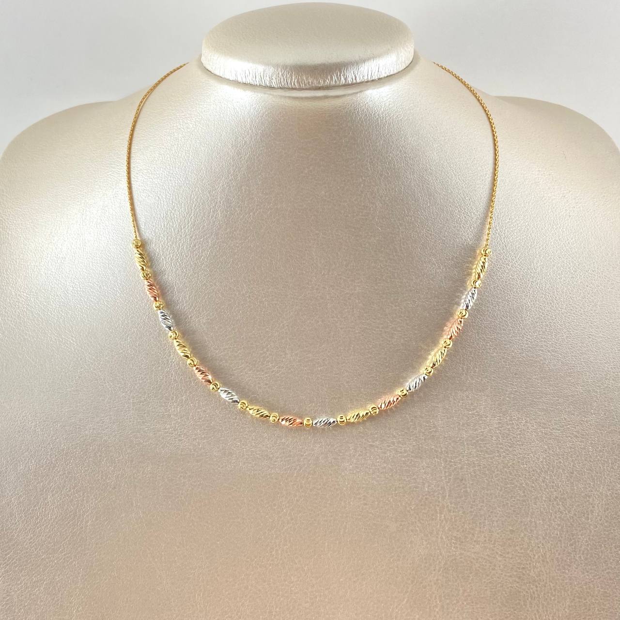 Cadena Guaya Ovalos 4.8gr / 41cm-44cm / +4 Oro 18K ©
