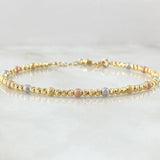Pulso Aro Bolas 5.05gr / 17cm-20cm / +4 Oro 18K ©