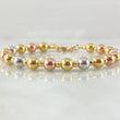 Pulso Aro Bolas Intercaladas 6.8gr / 17cm-20cm / +4 Oro 18K ©
