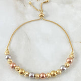 Pulso Bolas Intercaladas 4.85gr / 20cm / +4 Oro 18K ©