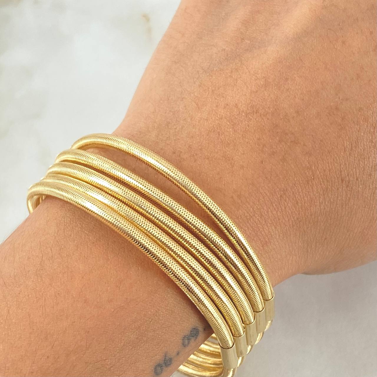 Pulso Flex 9.3gr / 20cm-22cm / +4 Oro 18K ©