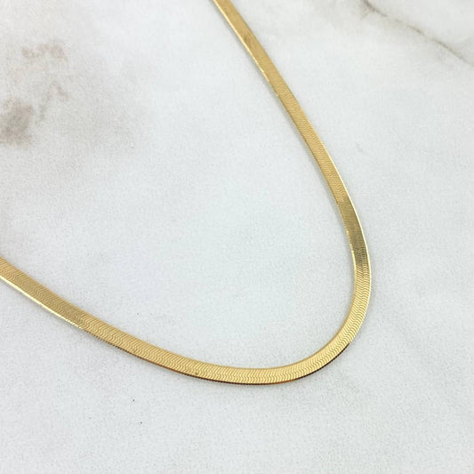 Cadena Espejo 5.25gr / 40cm / +3 Oro 18K