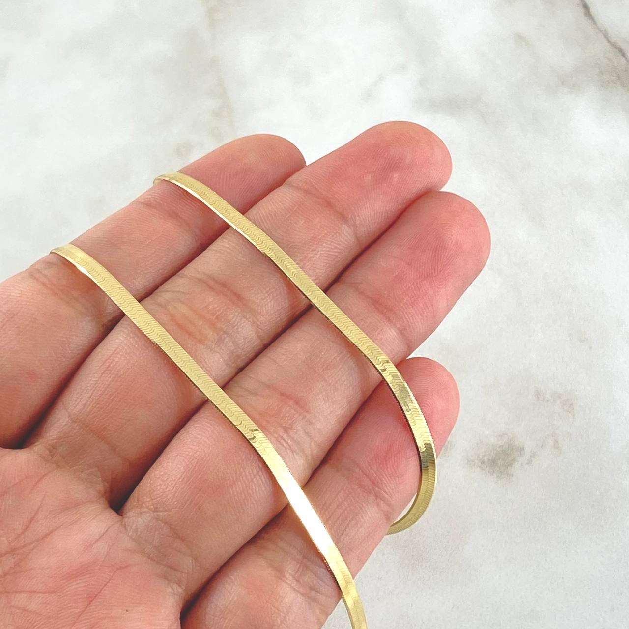 Cadena Espejo  8.4gr / 45cm / +3 Oro 18K -