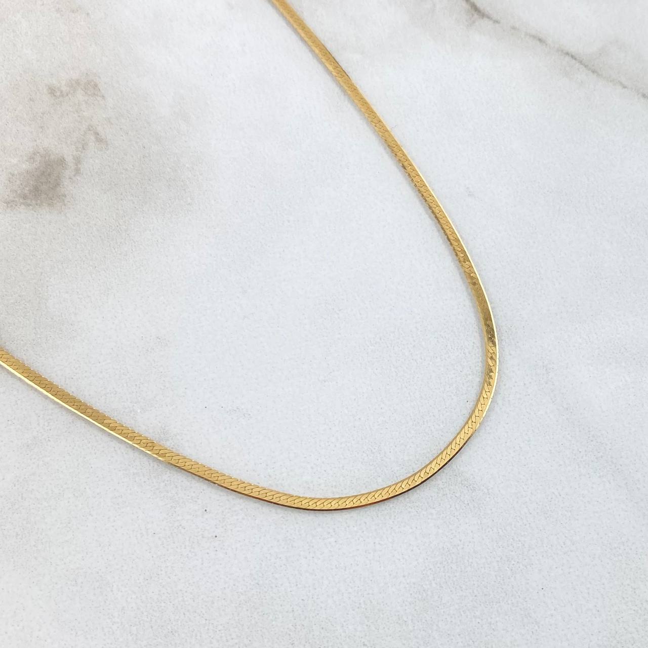 Cadena Espejo 2.4gr / 45cm / +3 Oro 18K ©
