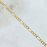 Cadena Figaro 3.7gr / 70cm / +0 Oro 18K