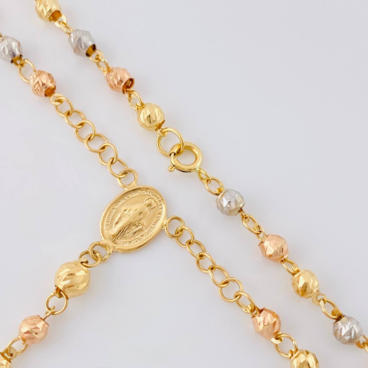 Rosario Virgen Milagrosa 6.75 g / 52.5 cm / 3.4 mm Tres Oros 18K