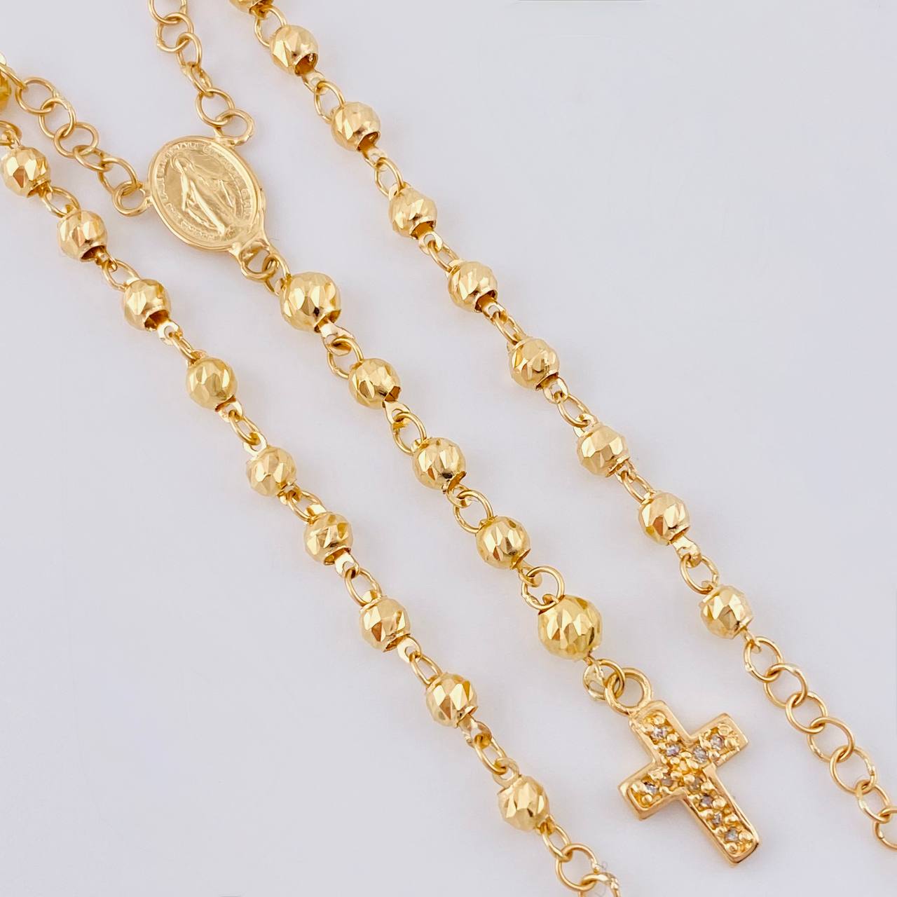 Rosario Virgen Milagrosa 7.2 g / 52.8 cm / 3.4 mm Oro Amarillo 18K