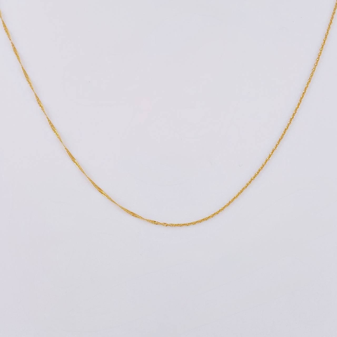 Cadena Singapur 1.05 g / 50 cm / 0.6 mm Oro Amarillo 18K